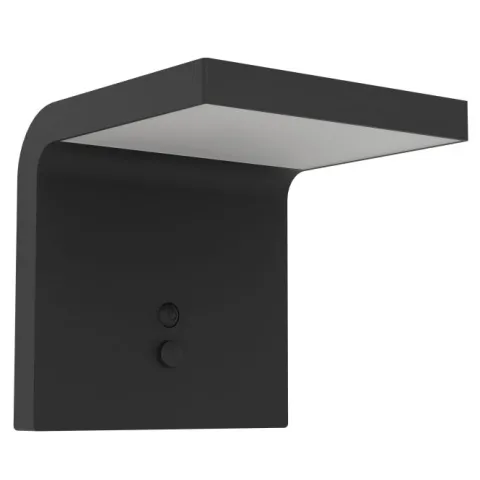 Candeeiro solar de parede preto e branco SPIANTE EGLO 901082