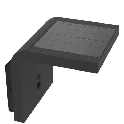 Candeeiro solar de parede preto e branco SPIANTE EGLO 901082