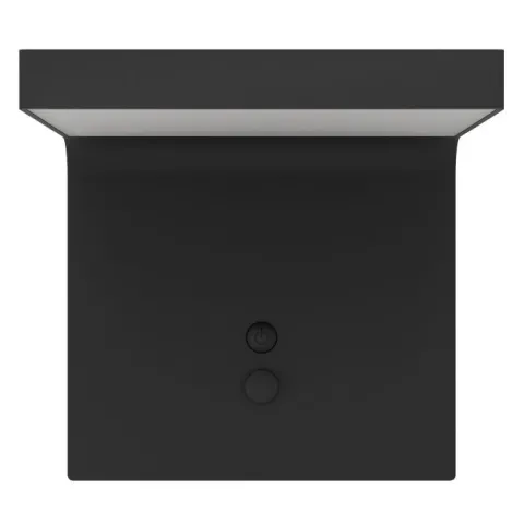 Candeeiro solar de parede preto e branco SPIANTE EGLO 901082