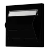 Capa para adaptador de montagem 30° com campo para inscrição preto LS JUNG LS569-30BFPLSW