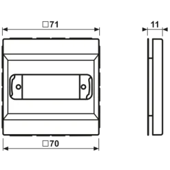 Capa para conetor D-subminiatura preto LS JUNG LS994-1SW