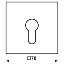 Capa para Interruptor de Chave Alumínio Lacado Antracite Série LS JUNG AL2925AN
