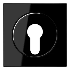 Capa para Interruptor de Chave com Proteção Termoplástico Preto LS JUNG LS928SW