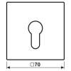 Capa para Interruptor de Chave Alumínio Lacado Série LS JUNG AL2925D