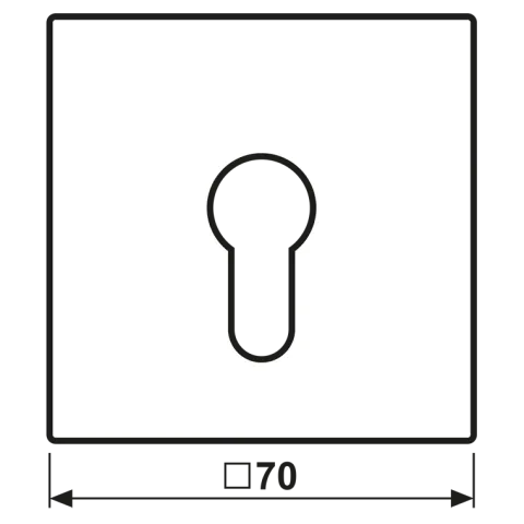Capa para Interruptor de Chave Preto Mate LS JUNG LS925SWM