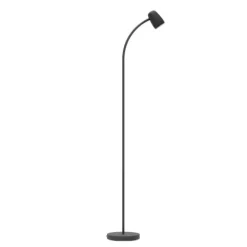 CARLO Candeeiro de Pé Preto EGLO - Luz Ajustável 85cm 902171