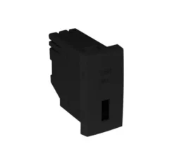 Carregador USB tipo A - preto mate - 45383 SPM - Série Quadro 45 - Efapel