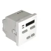 Comando Geral de Persiana com Sensor IR - 2 módulos em Branco - 45311 SBR- Série Quadro 45