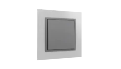 Comutador de Escada Alumínio/Gris, Logus 90 Metallo - Kit Completo
