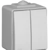 Comutador de Escada Duplo Estanque IP65 Cinzento EFAPEL 48101 CCZ