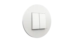 Comutador de Escada Duplo - Siza Vieira - branco mate - Kit Completo