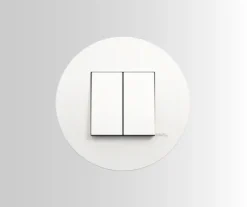 Comutador de Escada Duplo - Siza Vieira - branco - Kit Completo