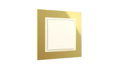 Comutador de Escada Ouro/Pérola, Logus 90 Metallo - Kit Completo