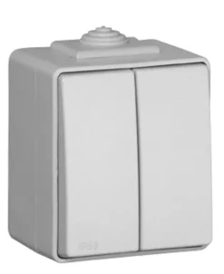 Comutador de Lustre Estanque 16A 250VAV IP65 Branco Efapel 48061 CBR