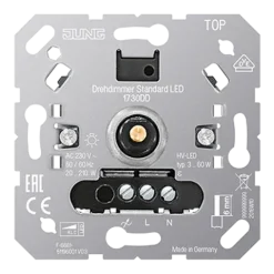 Dimmer giratório standard LED sem entrada auxiliar 1730DD JUNG 1730DD