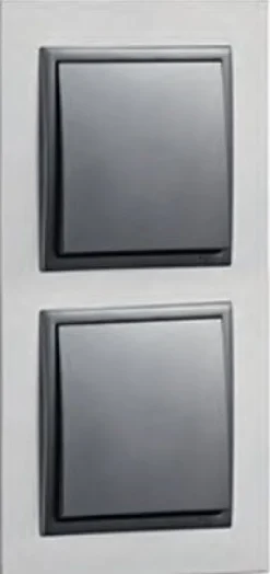 Espelho Duplo Alumínio/Gris EFAPEL 90920 TUS Série LOGUS 90