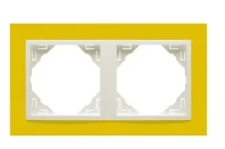 Espelho duplo EFAPEL 90920 TRG - Amarelo/gelo - Série Logus 90 Animato