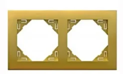 Espelho Duplo EFAPEL 90920 TUU - Dourado/Dourado - Série Logus 90 Animato