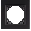 Espelho simples EFAPEL 90910 TRR - preto mate/preto mate - Série Logus 90 Animato