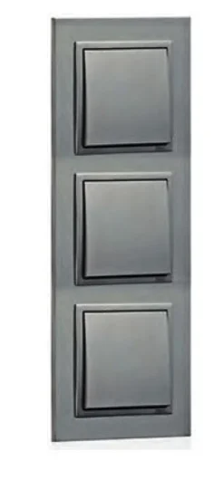 Espelho triplo crómio/gris EFAPEL 90930 TRS Série Logus 90