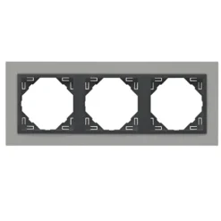 Espelho Triplo EFAPEL 90930 TAS - Alumina/Gris - Série Logus 90 Animato