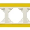 Espelho triplo EFAPEL 90930 TRG - Amarelo/gelo - Série Logus 90 Animato