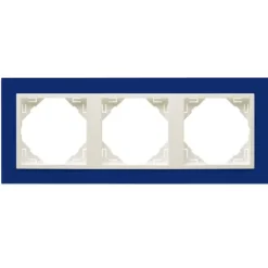 Espelho Triplo EFAPEL 90930 TZG - Azul/Gelo - Série Logus 90 Animato