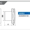 Extractor para wc elicent elegance 100 branco timer - temporizador