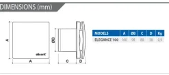 Extractor para wc elicent elegance 100 branco timer - temporizador