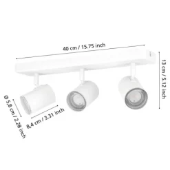Foco de Barra com 3 Lâmpadas GU10 Branco CONSUMA 1 EGLO 901963
