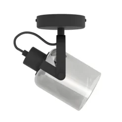 Foco de Parede com Vidro Vaporizado Preto BERREGAS EGLO 99052