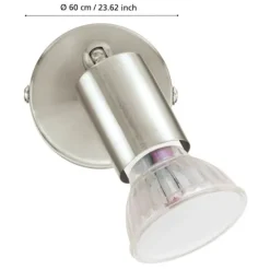 Foco de Parede e Teto com Cabeça Direcional BUZZ-LED EGLO 92595