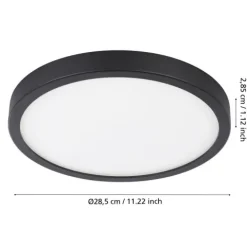 Foco de Superfície LED Preto com Luz Branca Quente ARGOLIS 2 EGLO 900278