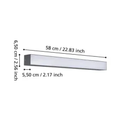 Foco de superfície LED preto e branco SALITTA EGLO 900262