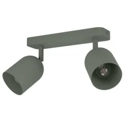 Foco de Teto com Dois Focos E14 Verde Musgo Mate TILSTON EGLO 44133
