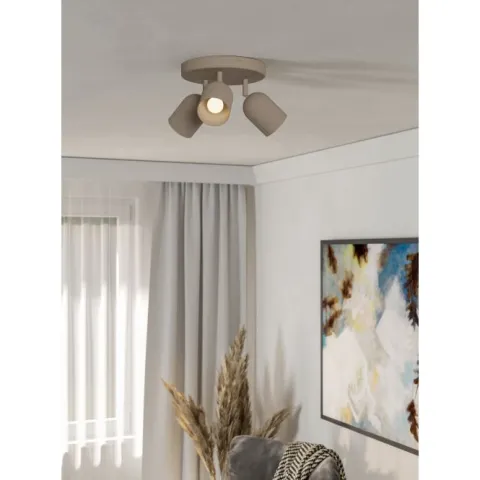 Foco de Teto com 3 Lâmpadas Giratórias Areia TILSTON EGLO 44163