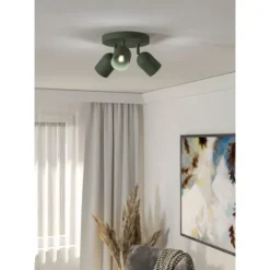 Foco de Teto com 3 Lâmpadas Verde Lodão TILSTON EGLO 44134