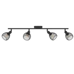 Foco de Teto de Quatro Luzes Preto SONNINO EGLO 901042