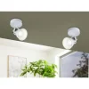 Foco LED Ajustável em Metal Branco SERAS 1 EGLO 98393