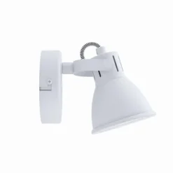 Foco LED Ajustável em Metal Branco SERAS 1 EGLO 98393