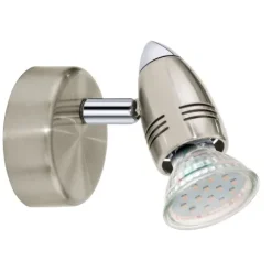 Foco LED Ajustável em Metal Níquel Fosco e Cromado MAGNUM-LED EGLO 92641