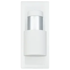 Foco LED de Parede com Corpo Metálico Branco e Cromado DAVIDA EGLO 92084