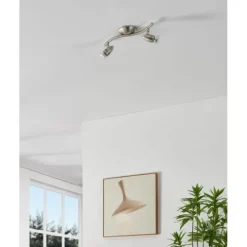 Foco LED de Parede e Teto Ajustável Níquel Fosco e Cromado MAGNUM-LED EGLO 92642