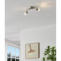 Foco LED de Parede e Teto Ajustável Níquel Fosco e Cromado MAGNUM-LED EGLO 92642