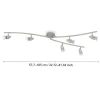 Foco LED de Parede e Teto Ajustável Níquel Fosco MAGNUM-LED EGLO 92645