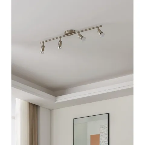 Foco LED de Parede e Teto com 4 Cabeças Ajustáveis BUZZ-LED EGLO 92598