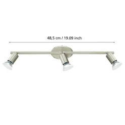Foco LED de Parede e Teto com 3 Cabeças Ajustáveis BUZZ-LED EGLO 92597