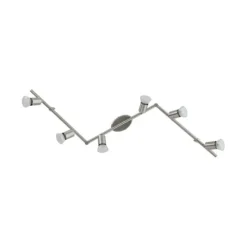 Foco LED de Parede e Teto com 6 Cabeças Ajustáveis BUZZ-LED EGLO 92599