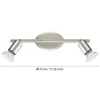 Foco LED de Parede e Teto com Duas Cabeças Ajustáveis BUZZ-LED EGLO 92596