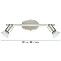 Foco LED de Parede e Teto com Duas Cabeças Ajustáveis BUZZ-LED EGLO 92596